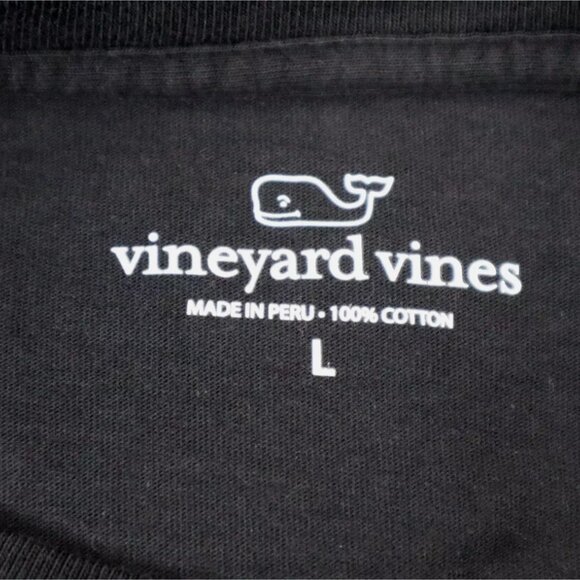 Men’s Vineyard Vines Black T-Shirt with Pocket Size Large (L) - New With Tags - Picture 4 of 5